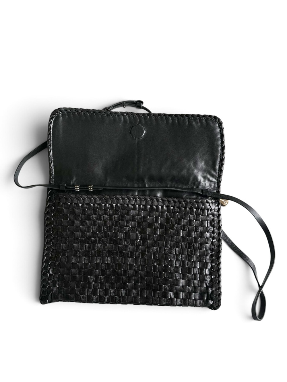 Clare V • Envelope Clutch Handbag
Black Woven Checker - Picture 7 of 13